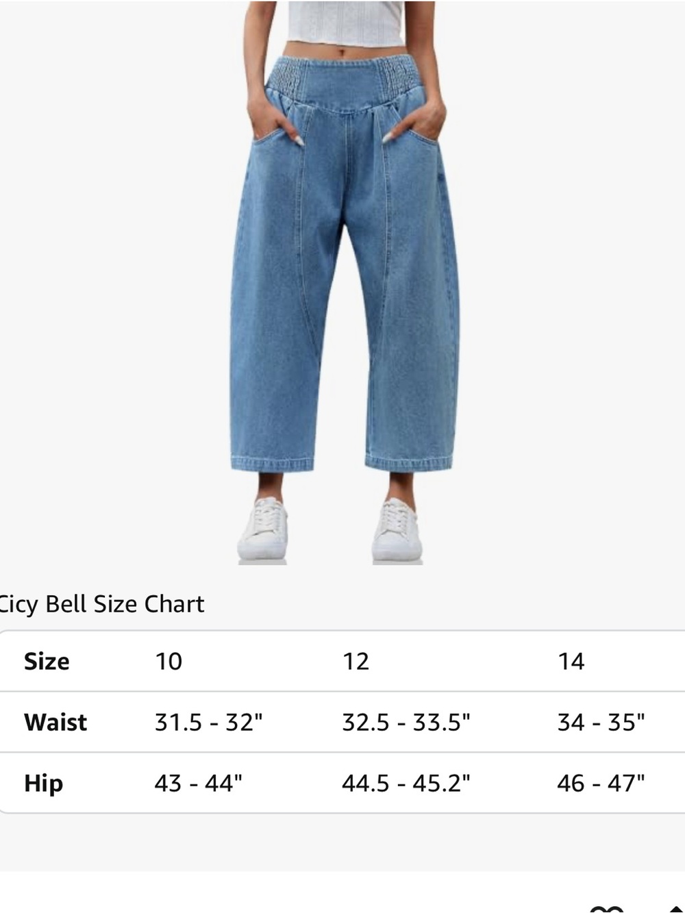 Barrel Leg Cropped darkWash Jeans